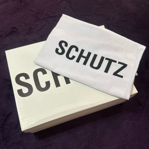 SCHUTZ Gold and Silver Strappy Heels - Picture 8 of 8